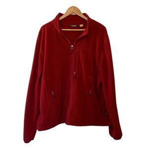 Cabela’s Mens red Polartec fleece jacket 2XL
